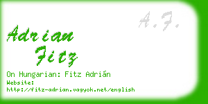 adrian fitz business card